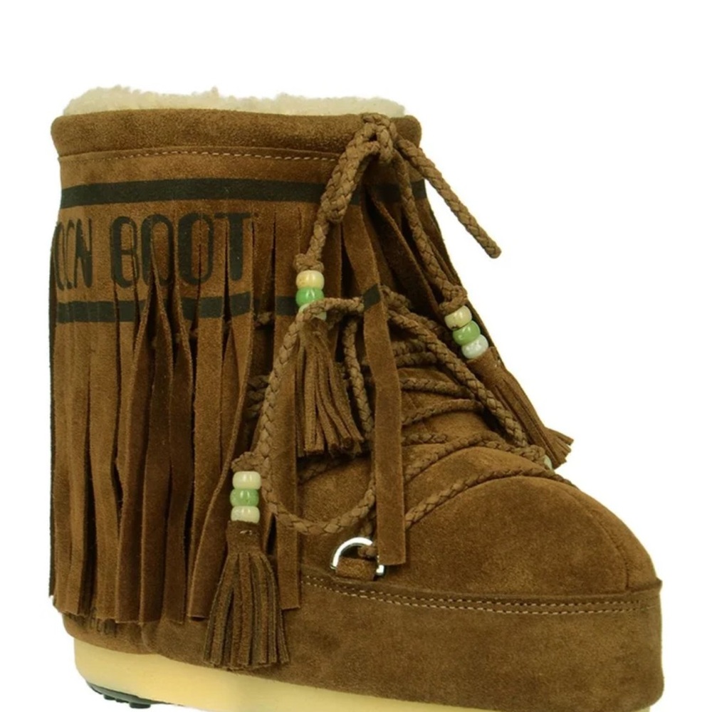 ISO!!!!! Moon Boot Tan Suede Fringe Winter Boots